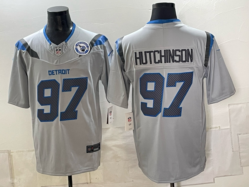2026 Men Detroit Lions #97 Hutchinson grey Nike Limited NFL Jersey 0912002->detroit lions->NFL Jersey 2026 Men Detroit Lions #97 Hutchinson grey Nike Limited NFL Jersey 0912002->detroit lions->NFL Jersey